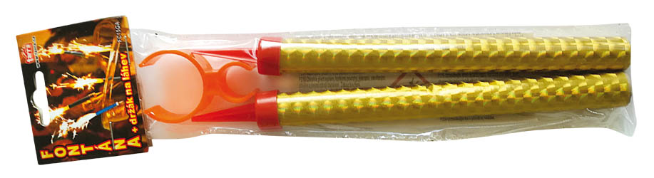 TARRA Fontány + držiak 15 cm zlaté 2 ks