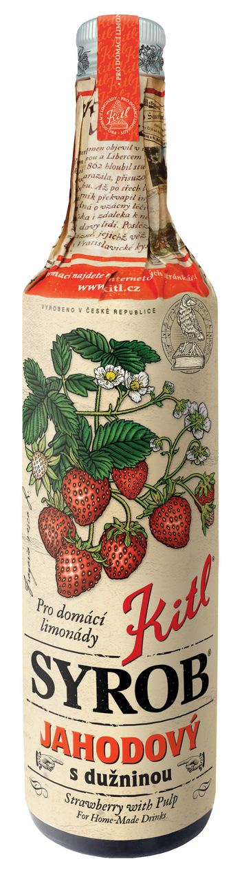 KITL Sirup jahodový 500 ml SKLO