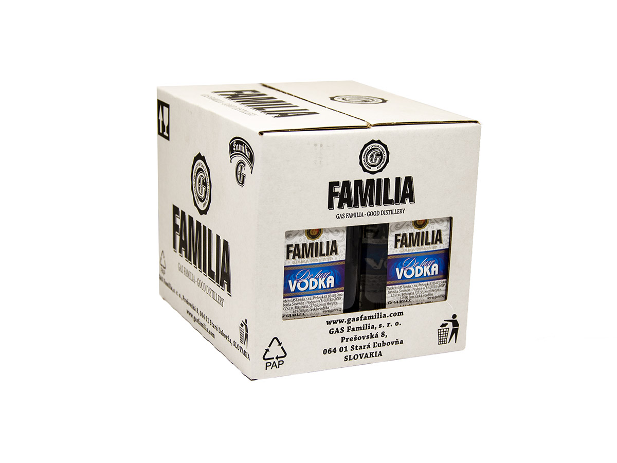 Familia GAS Vodka de luxe 37,5% 100 ml (min. obj. 12 ks)