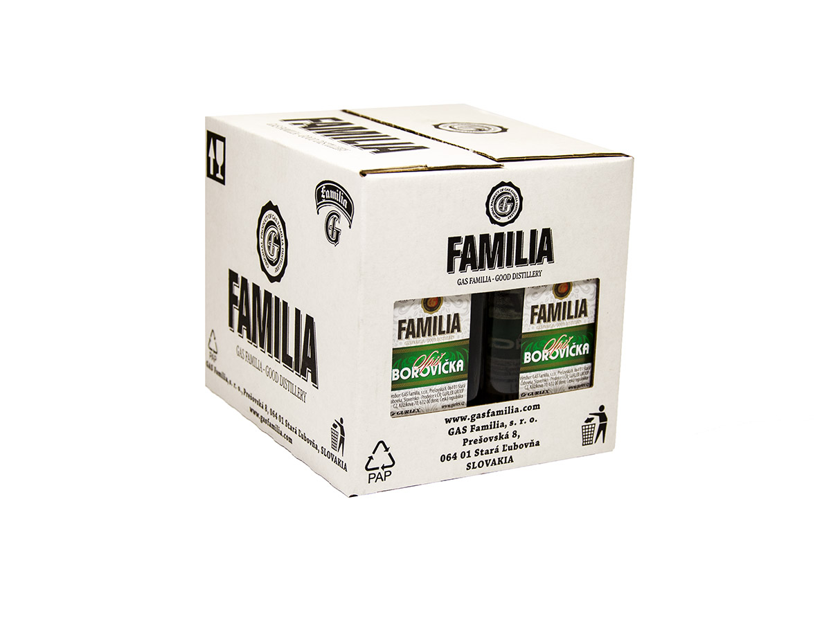 Familia GAS Borovička 37,5% 100 ml (min. obj. 12 ks)