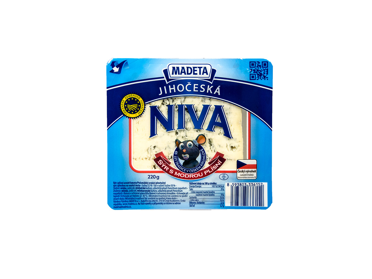 MADETA Jihočeská Niva porcia 50% chlad. 220 g