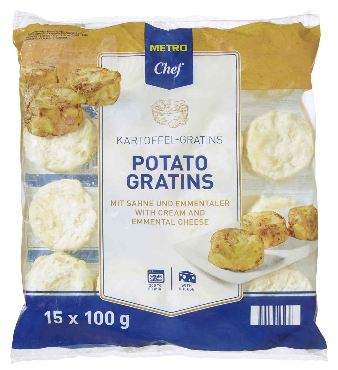 METRO Chef Gratinované zemiaky mraz. 15x100 g