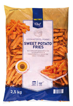 METRO Chef Sweet potato hranolky mraz. 2,5 kg