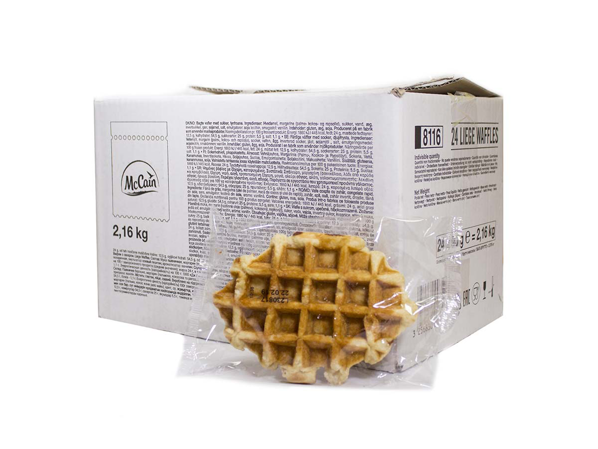 McCain Liege Waffles mraz. 24 x 90 g