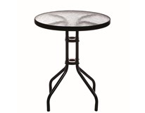 Stôl Bistro metal kov,sklo 60x70cm ARO 1ks
