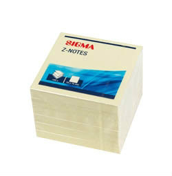 SIGMA Bloček 75x75 mm žltý 450 listov 6 ks
