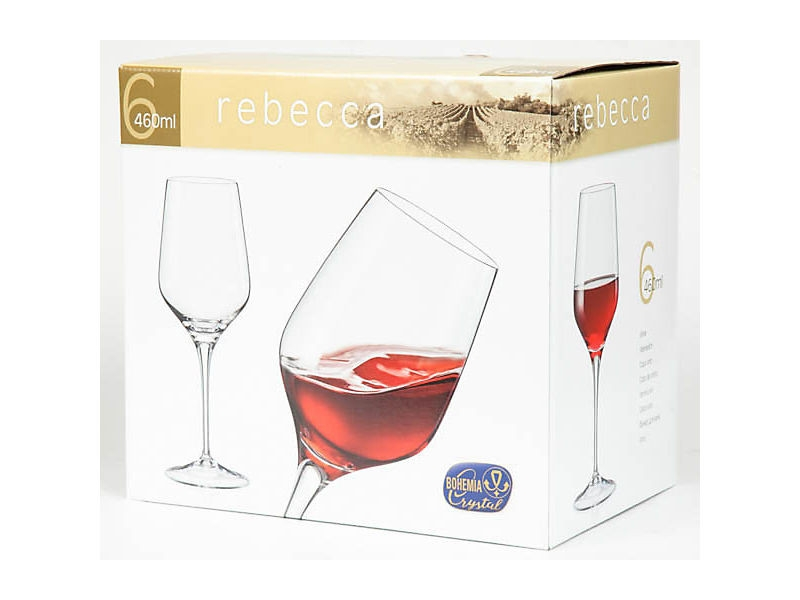 CRYSTALEX Pohár na víno Rebecca 460 ml 6 ks