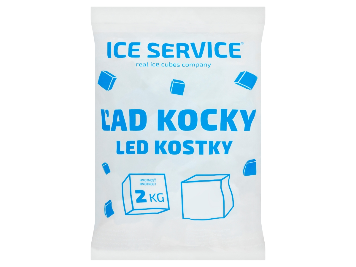 ICE SERVICE Ľad mrazený kocky 2 kg