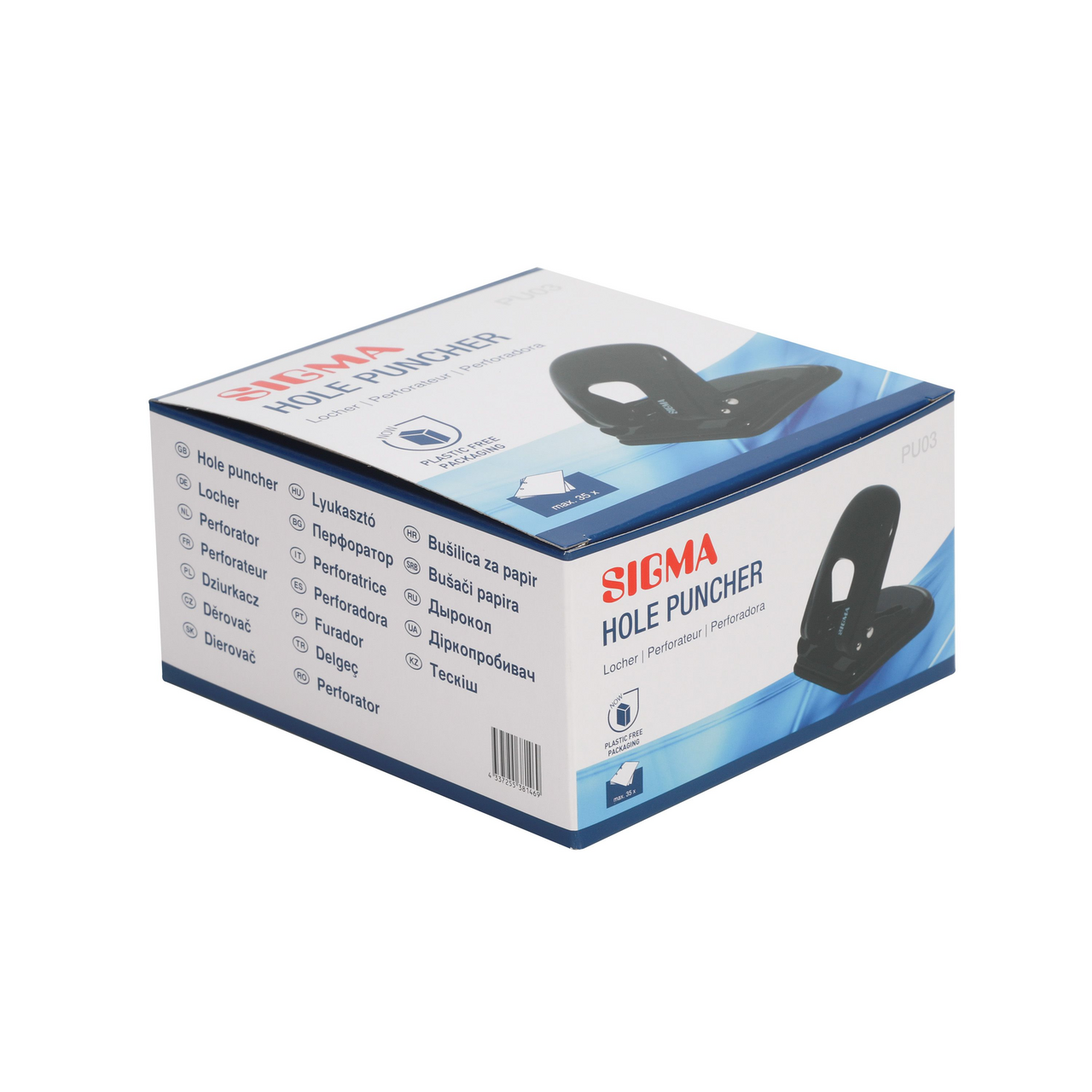 SIGMA Dierovačka 135BK/ PU03 čierna 1 ks