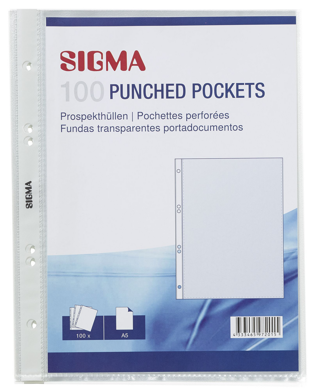 SIGMA Obal zakladací U A5 60µ 100 ks
