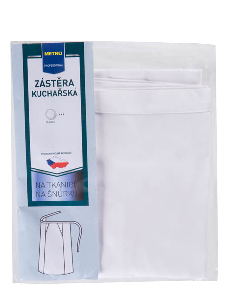 METRO PROFESSIONAL Zástera do pásu biela 1 ks