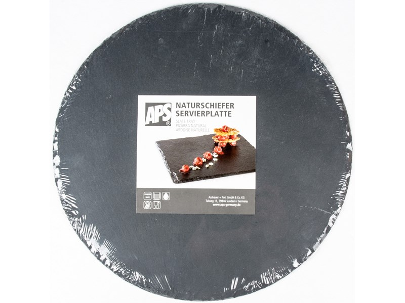 APS Podnos guľatý 33 cm bridlicový 1 ks