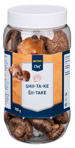 METRO Chef Huba Shii-take sušená 2-7 CN 100 g