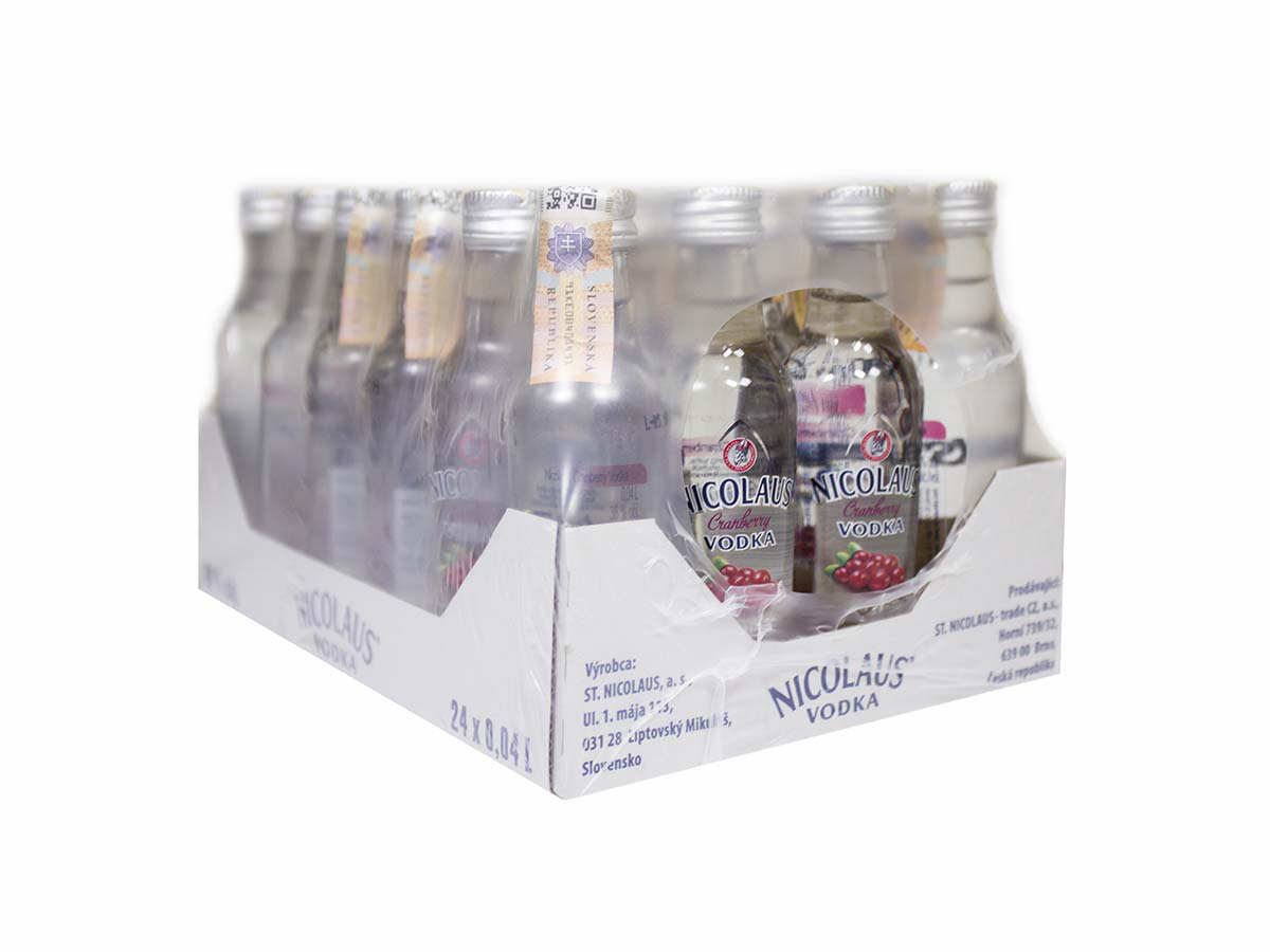 ST. NICOLAUS Vodka cranberry 38% 40 ml (min. obj. 24 ks)