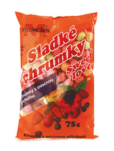 GASTROCOOP M-snacks Kukuričné chrumky ovocné 5 x 75 g