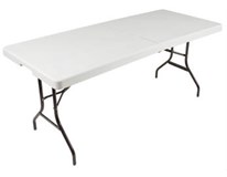 METRO PROFESSIONAL Stôl banketový biely obdĺžnikový 152 x 76 cm 1 ks