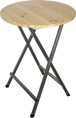 Stôl okrúhly skladací drevo borovica pr. 78cm, výška 118cm 1ks