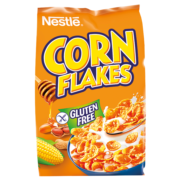 Corn Flakes cereálie med a arašidy bezlepkové 450 g