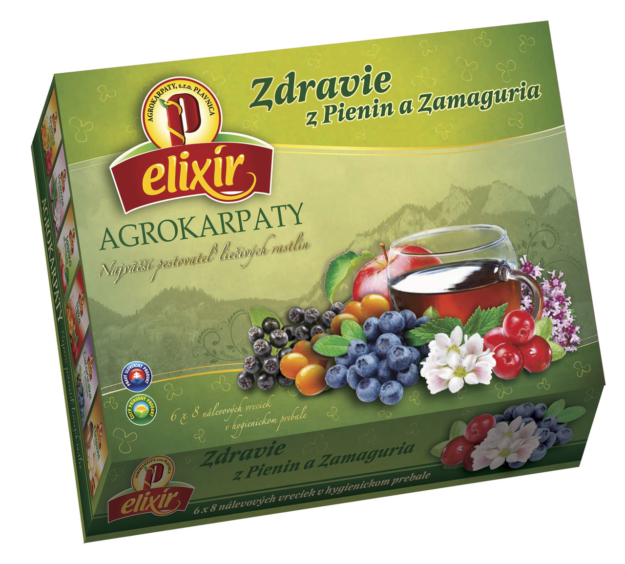 AGROKARPATY Zdravie z Pienín a Zamaguria ovocný čaj 72 g