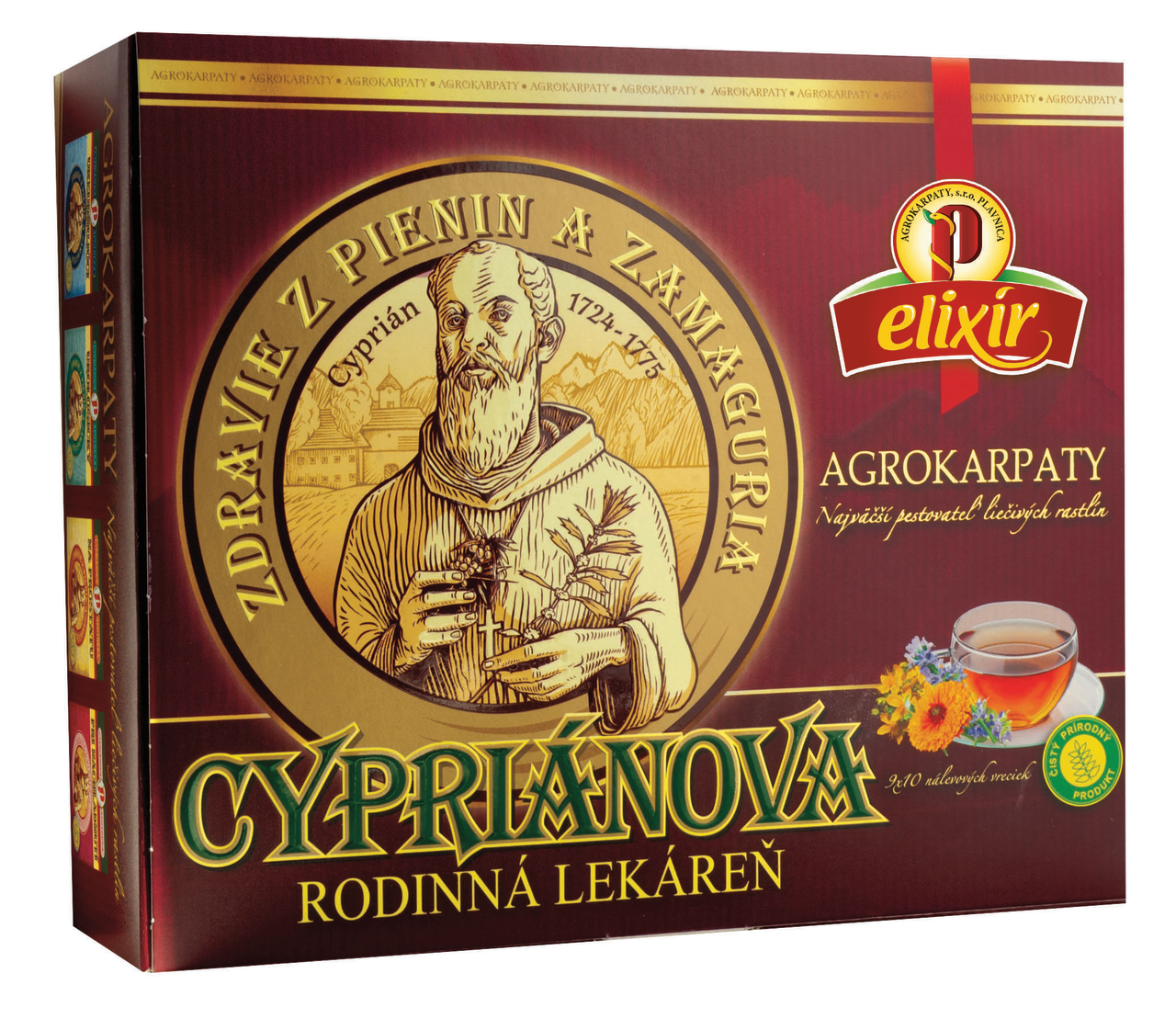 AGROKARPATY Cypriánová rodinná lekáreň čaj 135 g