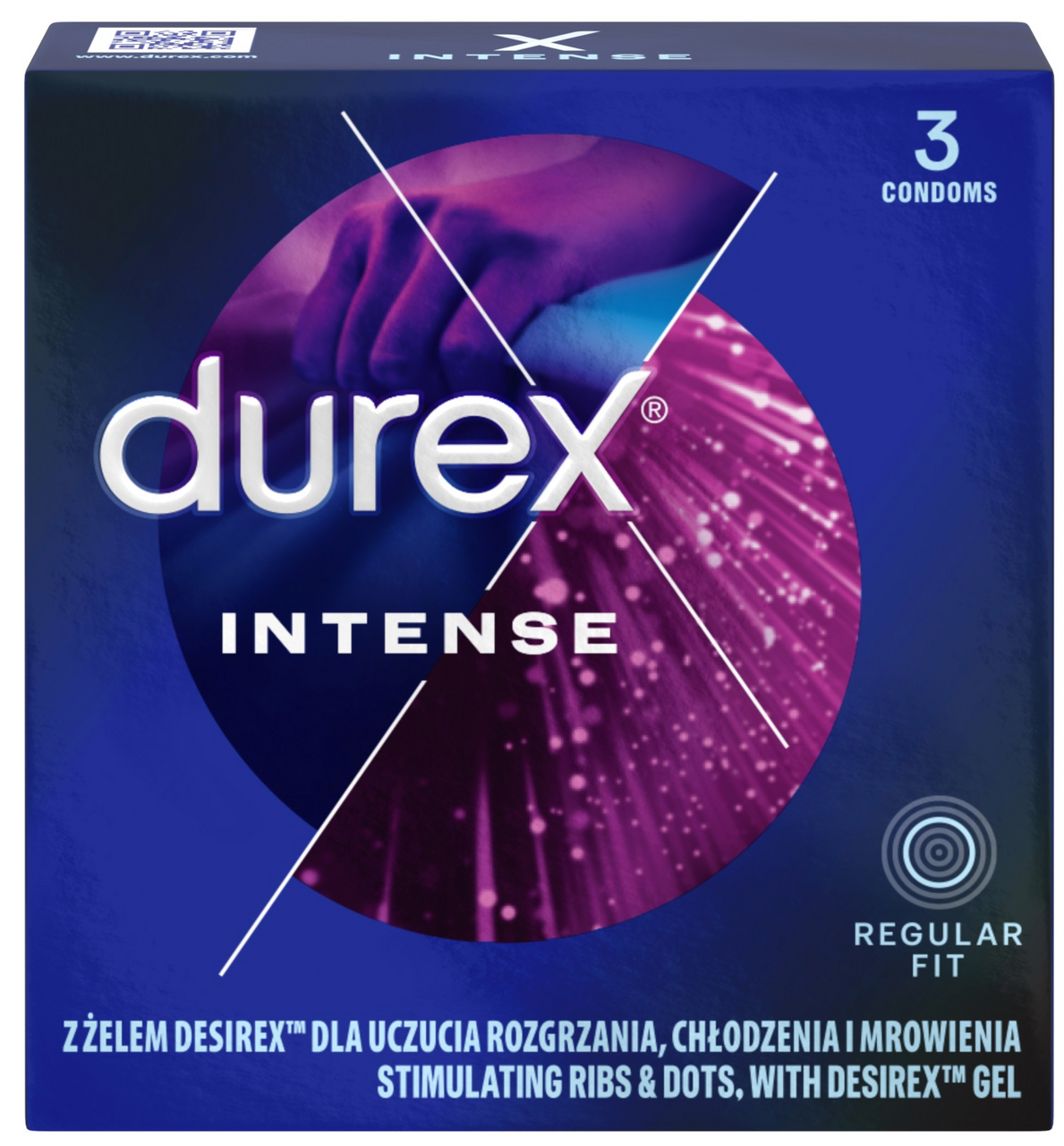 durex Intense prezervatív 3 ks