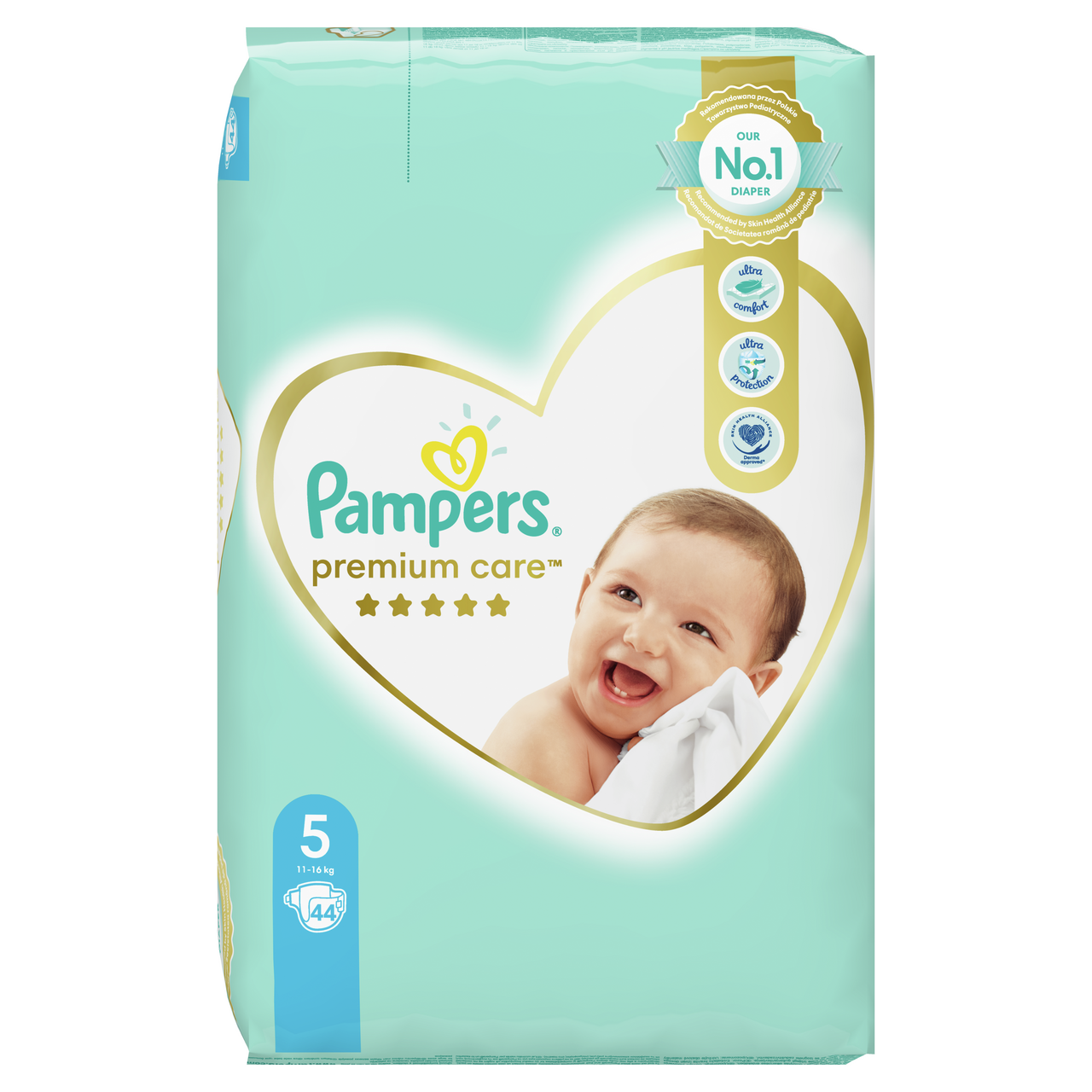 Pampers premium care S5 junior detské plienky 44 ks