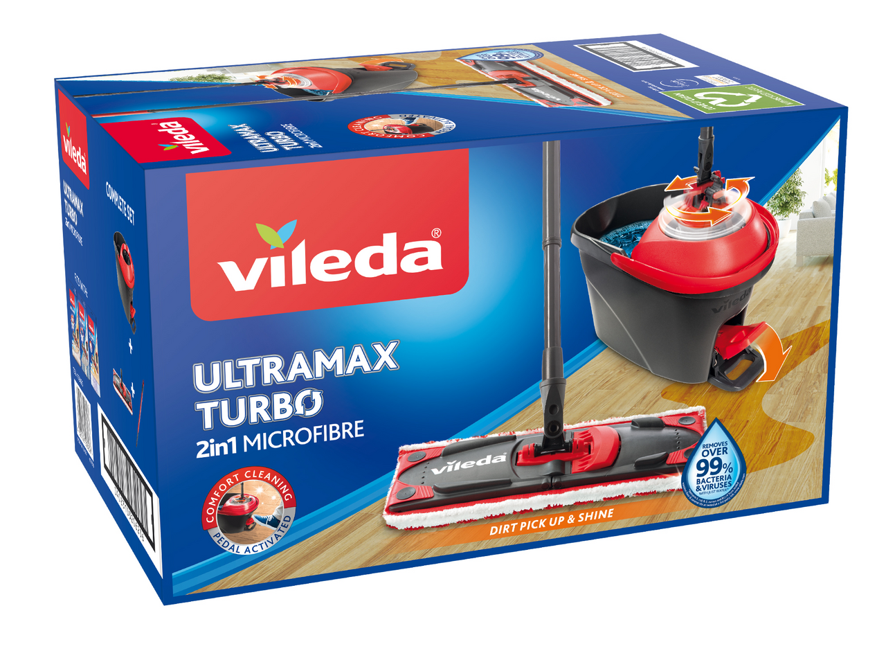 vileda Ultramax Turbo Microfibre 2v1 Set na umývanie podlahy 1 ks