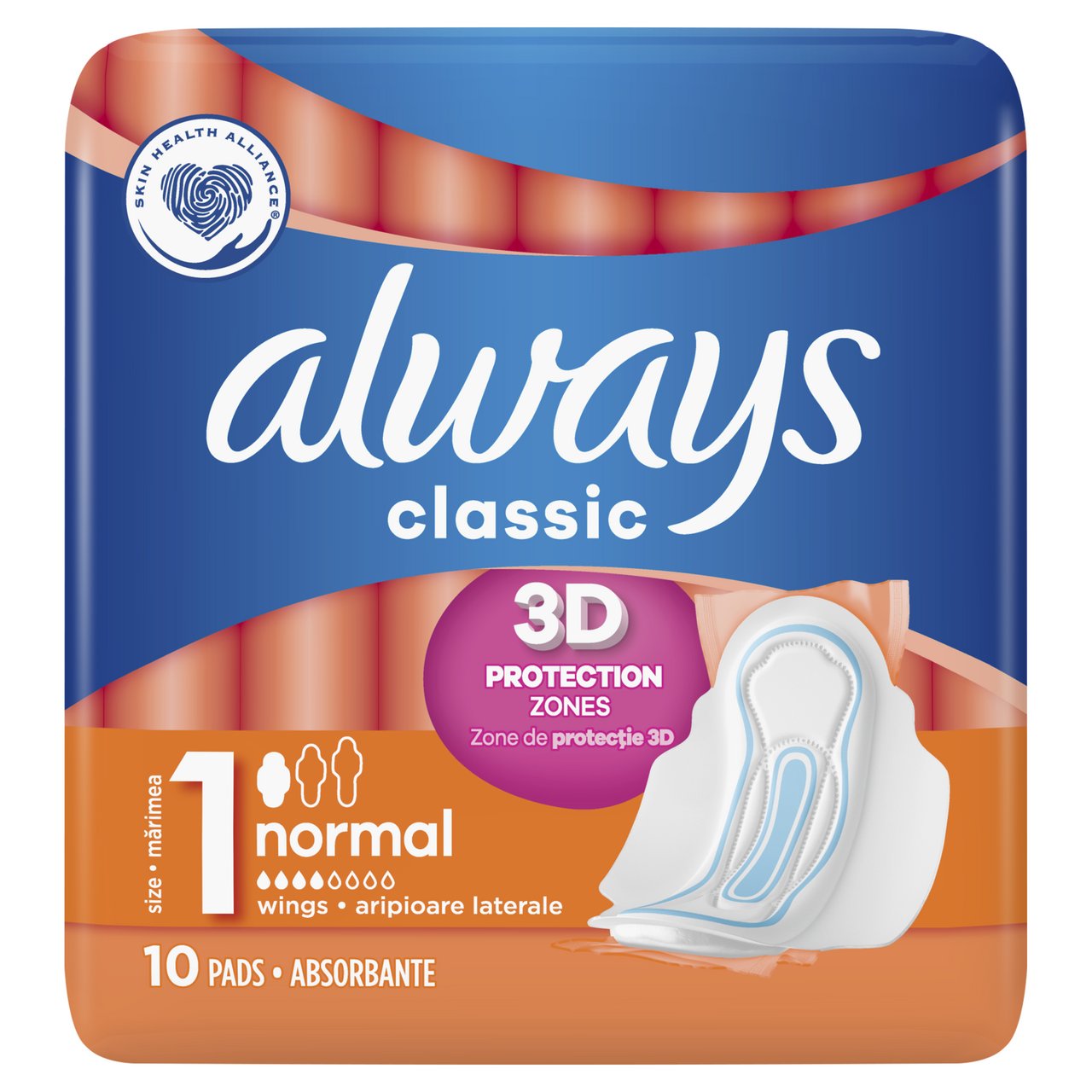 always classic normal dámske vložky 10 ks