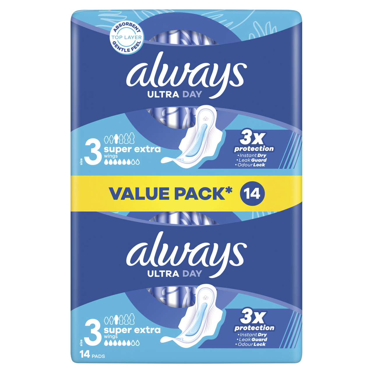 always ultra night duo dámske vložky 14 ks