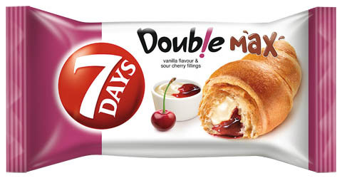 7 DAYS Double Max Croissant vanilka-višňa 80 g