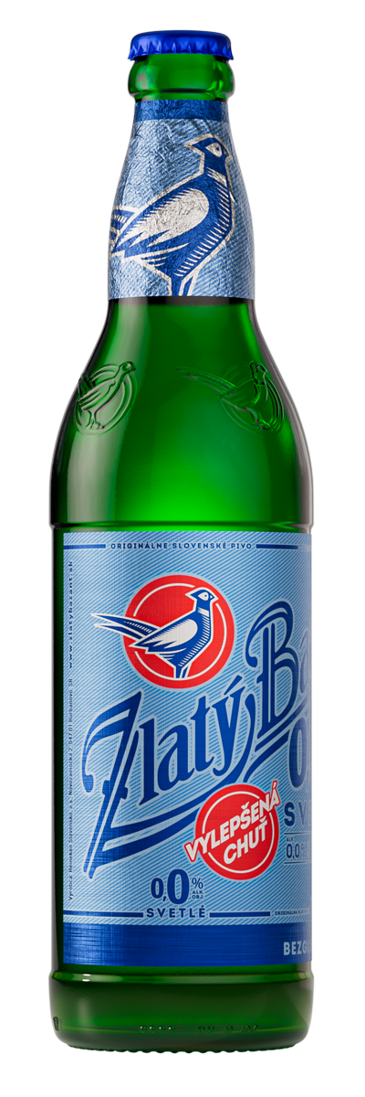 Zlatý Bažant 0,0% nealkoholické pivo 20 x 500 ml SKLO