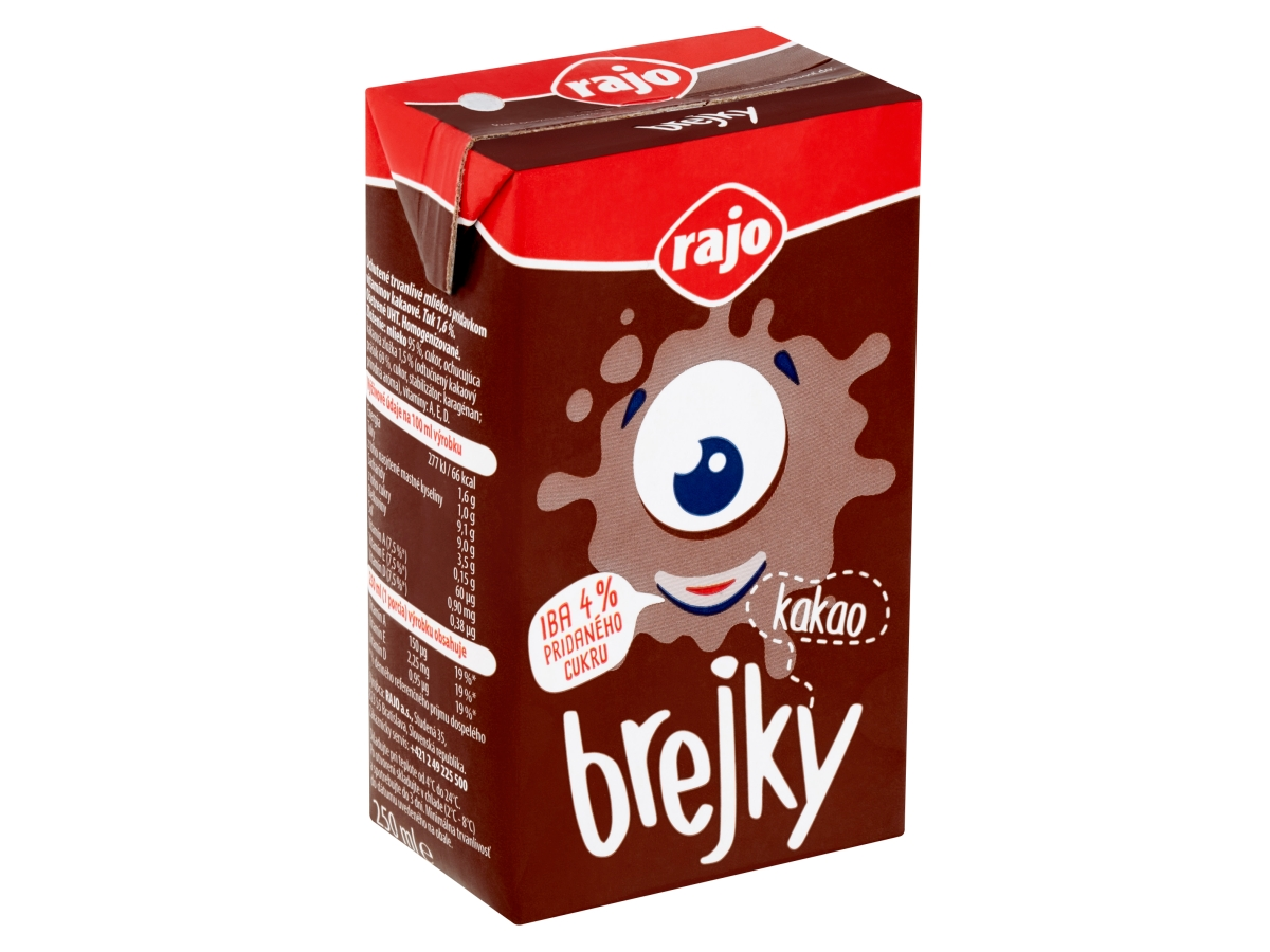 rajo Brejky Kakaové mlieko UHT chlad. 250 ml