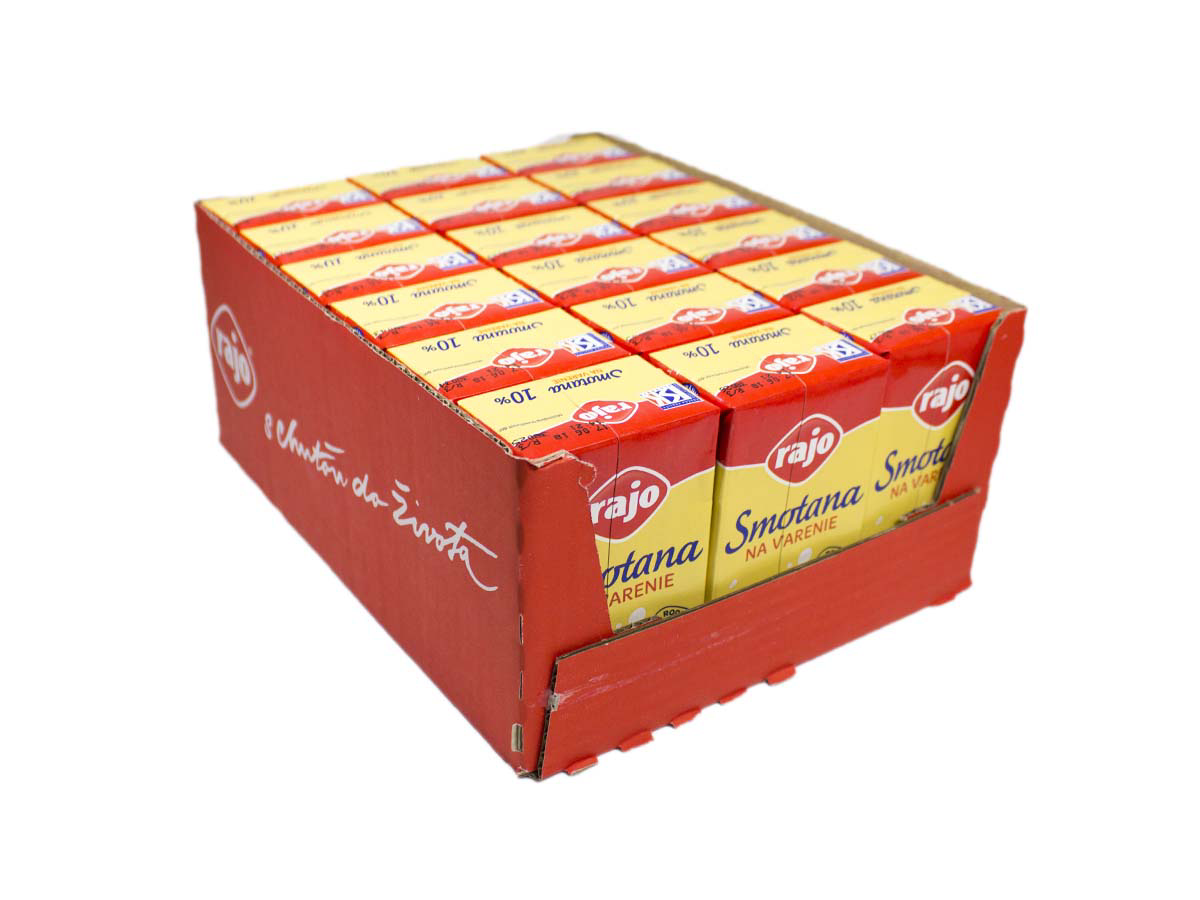 rajo Smotana na varenie UHT 10 % chlad. 18 x 250 ml