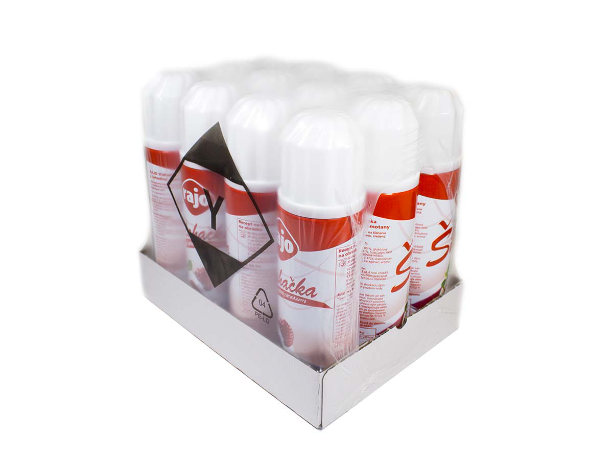 rajo Šľahačka v spreji 17 % živoč. chlad. 12 x 250 g