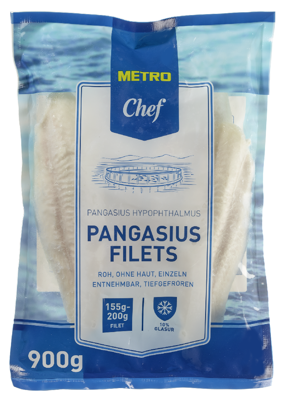 METRO Chef Pangasius filety 155-200 g mraz. 900 g