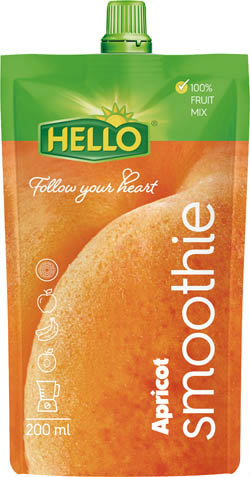 HELLO smoothie marhuľa 10 x 200 ml