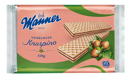 Manner Knuspino napolitánka lieskovec 110 g