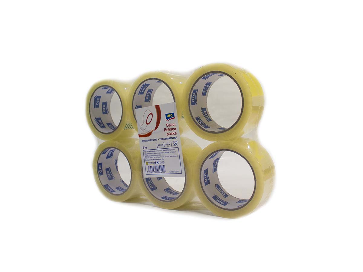 aro Páska baliaca 48 mm x 66 m transparentná 6 ks