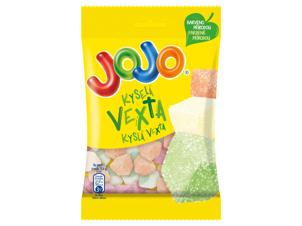 JOJO Vexta kyslá cukríky 80 g