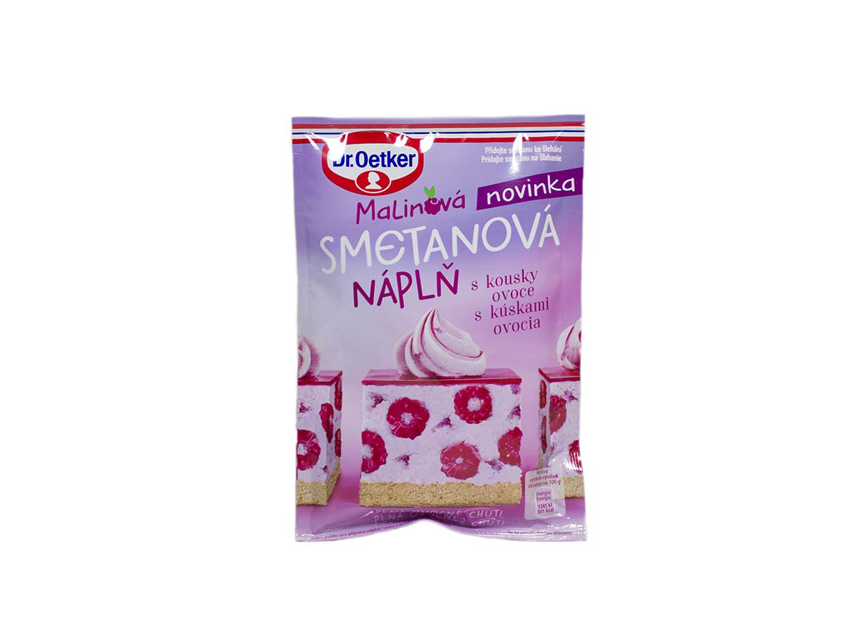 Dr. Oetker Smotanová náplň malina 50 g