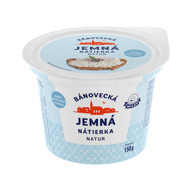 MILSY Bánovecká jemná nátierka natur chlad. 150 g
