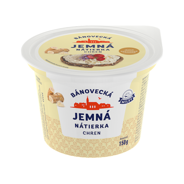 MILSY Bánovecká jemná nátierka chrenová chlad. 150 g