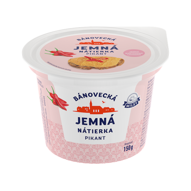 MILSY Bánovecká jemná nátierka pikantná chlad. 150 g