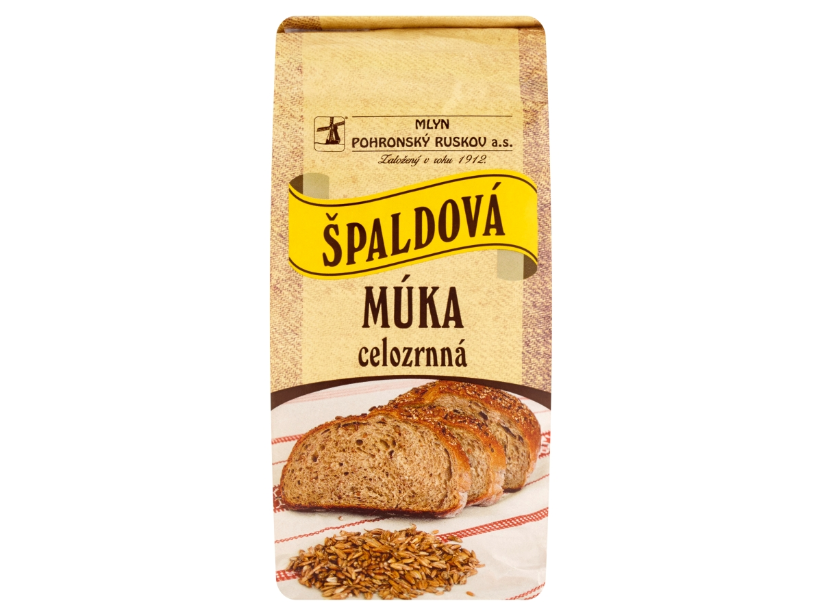 MLYN POHRONSKÝ RUSKOV Špaldová múka celozrnná 800 g