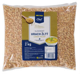 METRO Chef Hrach žltý polený lúpaný 2 kg