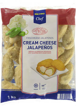 METRO Chef Jalapenos cream cheese mraz. 1 kg