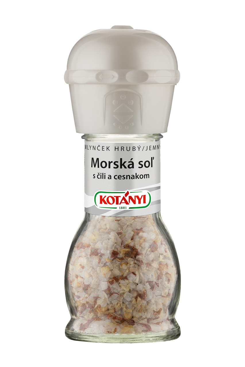 KOTÁNYI Morská soľ s čili a cesnakom mlynček 72 g