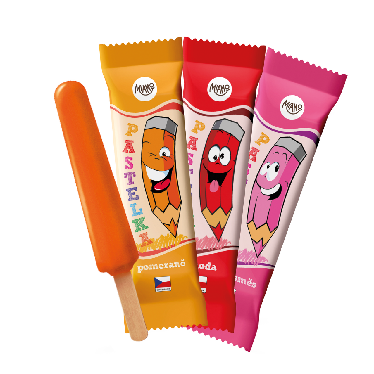 Tipafrost Pastelky mix jahoda, lesná zmes, pomaranč mraz. 15 x 32 ml