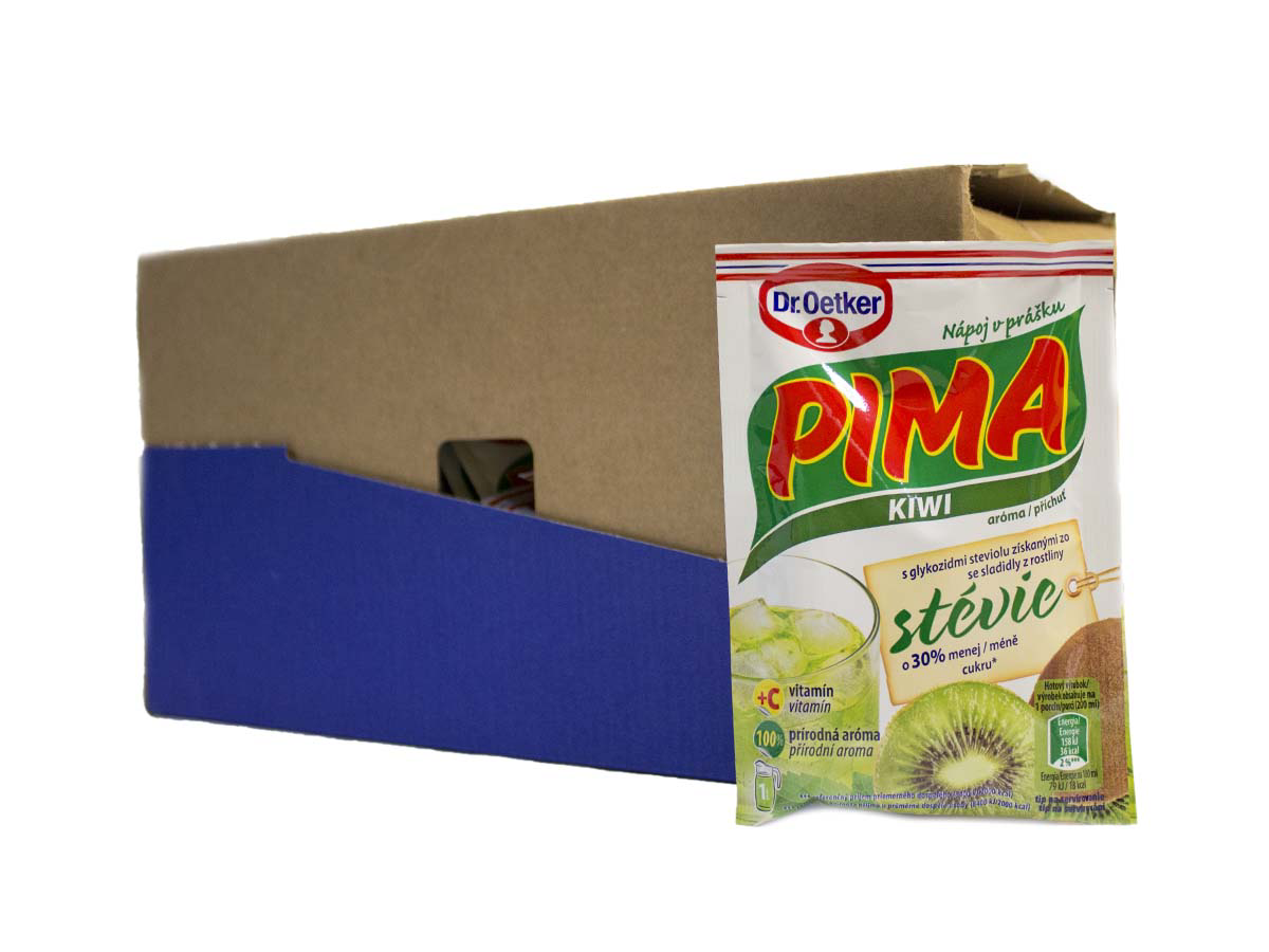 Dr. Oetker PIMA šumivý nápoj v prášku aróma kiwi 20 x 50 g