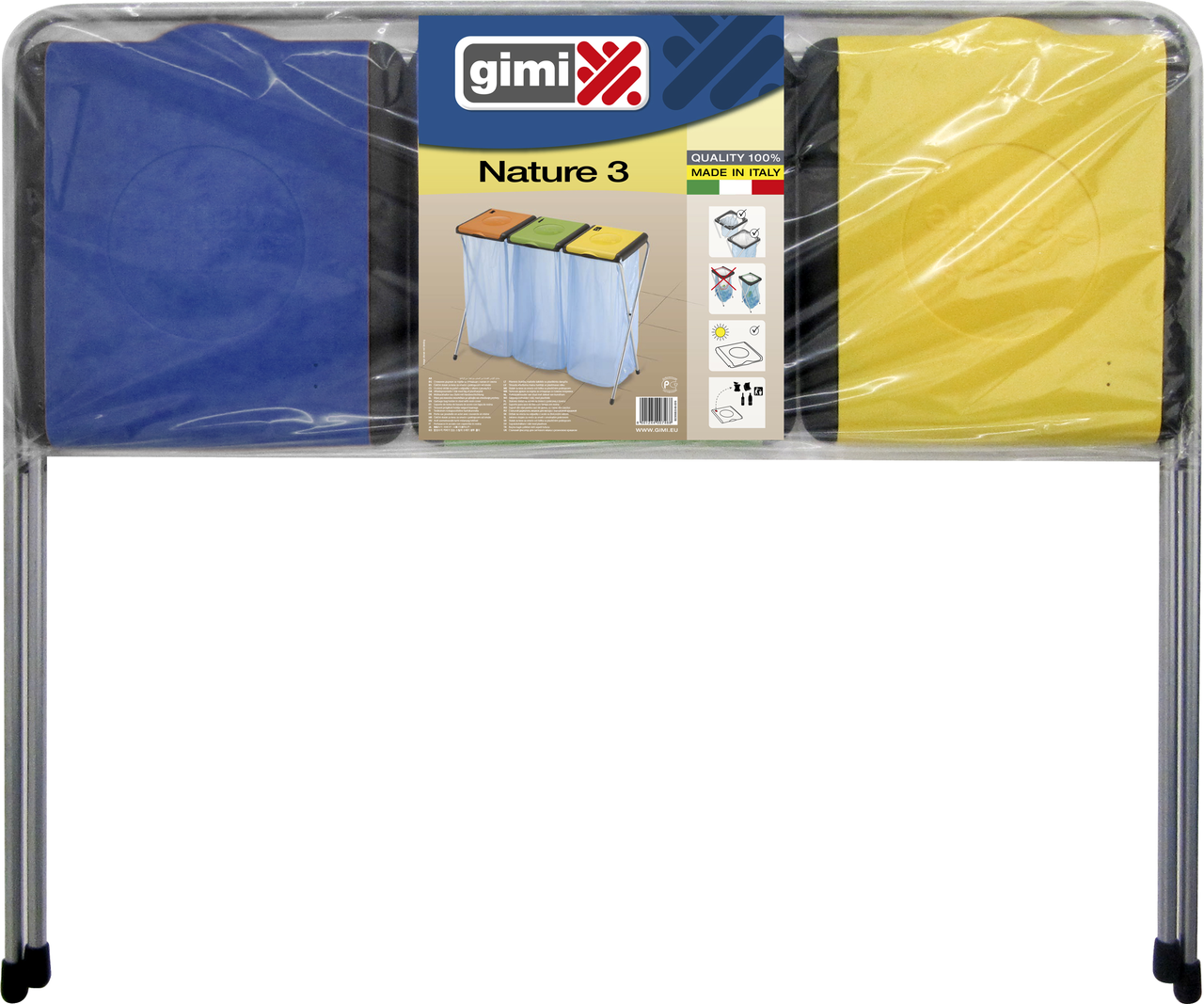 GIMI Stojan na odpadkové koše Nature 3 1 ks